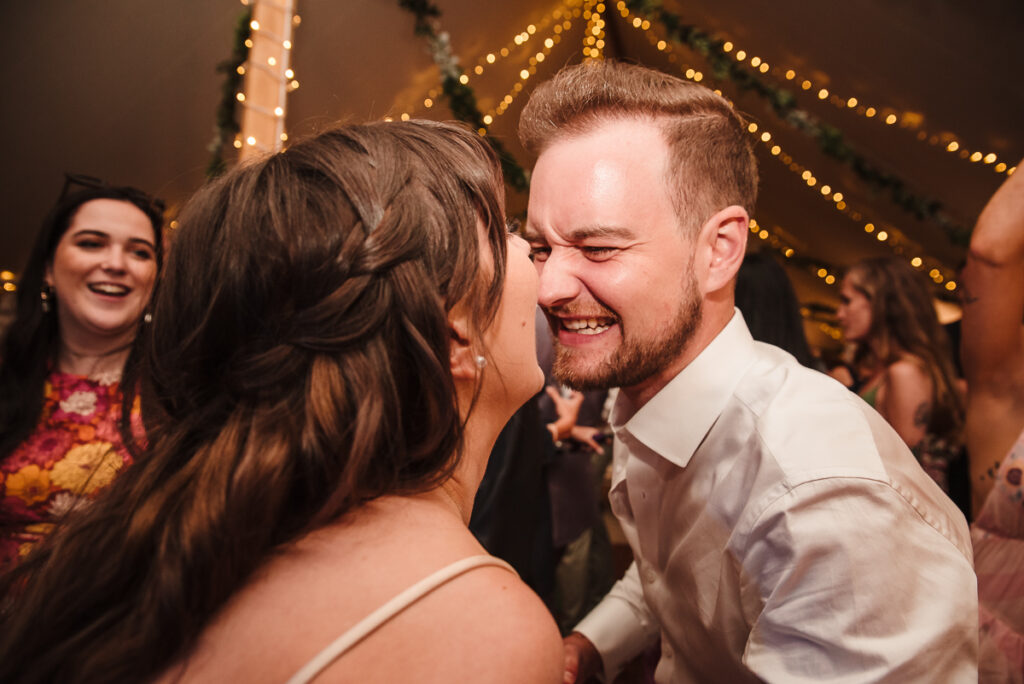 Guests enjoying the dance floor at the House on the Brooks